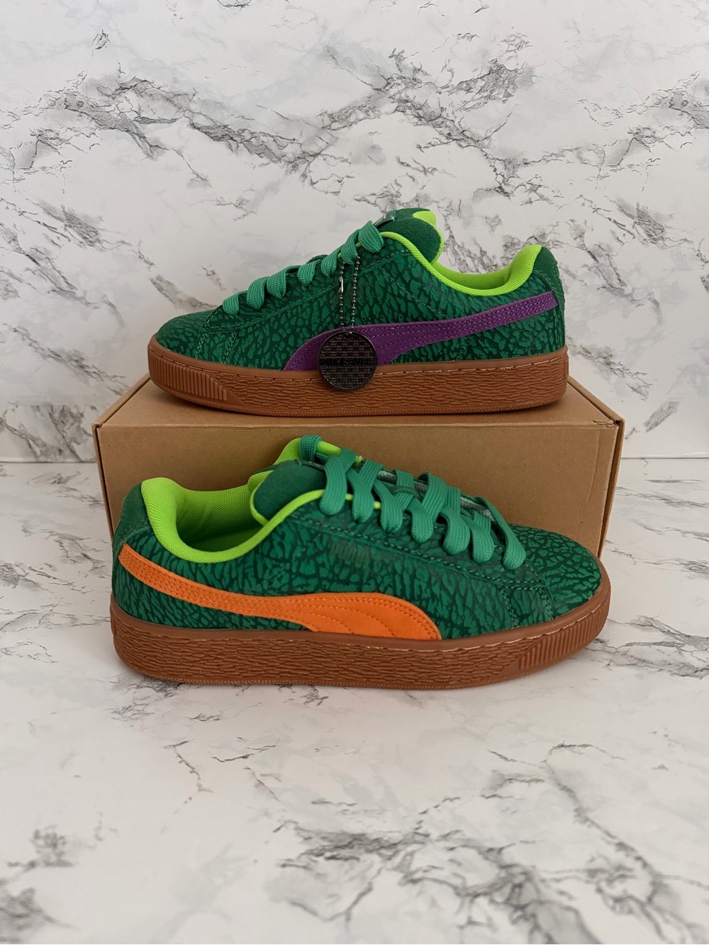 PUMA Teenage Mutant Ninja Turtles TMNT x Suede XL GS Shoes Size 5.5/Women Size 7